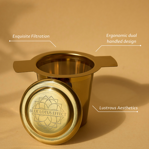 Fine Mesh Gold Filter Tea Strainer