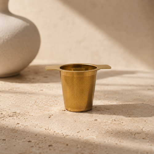 Fine Mesh Gold Filter Tea Strainer